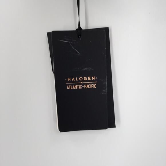 Halogen Atlantic-Pacific Double Breasted Wool Coat Jacket Solid Green SZ X-Large - Picture 11 of 11